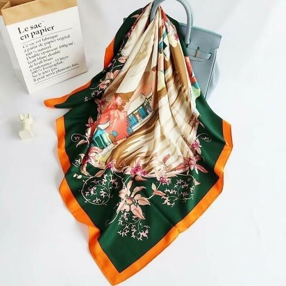 Women Twill Square Scarf/Shawl Body Wrap - Picture 1 of 2